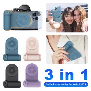 Sticks Bluetooth Phone Grip Magnetic Camera Handle Gandage Photo Bracket AntiShip Selfie Dispositif pour Android Apple Magsafe Wireless Charging