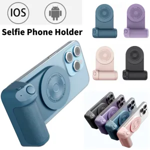 Sticks Magretic Camera Gandle Selfie Solder Power Bank 3in1 Phone Hand Grip Selfie Tools 3300ma Bluetooth Compatible pour Android / iOS