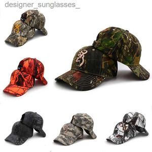 Stingy Brim Hats New High Quality Embroidery Camouflage Baseball C Men Women Outdoor Sports Jungle Hunting Hiking Fishing Adult Fashion Sun HatL231109