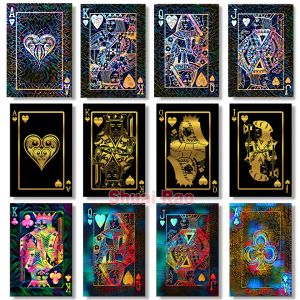 Puntada abstracta de espada, póster de póquer, pintura de diamante 2022, nueva fantasía, bordado completo, kits de punto de cruz 5D, arte de Jack Queen