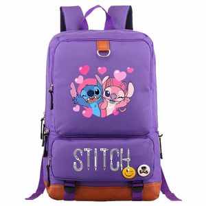 Stitch Boy Girl Enfants School Book Sacs Femmes Bagpack Adolescents Cartables Toile Hommes Étudiant Sac à dos a6dh #