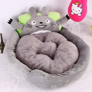 Chinchilla Forme Lit Totoro Rond Carré Teddy VIP Fournitures Pet Chien Lits Nid Chat Couverture Y200330