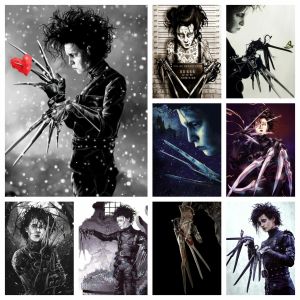 Stitch Edward Scissorhands Movie Diamond Painting Film Acteur Johnny Depp Cross Crost Stitch Picture Mosaic Living Room Home Decor