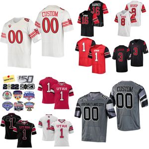 Stitch Football College Utah Utes 16 Bryson Barnes Jersey Mens Prosphere 1 Jaylon Glover 28 Sione Vaki 10 Parks Money 3 Ja'quiinden Jackson 8 Cole Bishop University