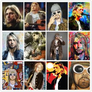 Stitch Kurt Cobain chanteur Graffiti Art 5d DIY Diamond Painting Rock Rock Singer Pop Embroderie Cross Kits Stitch Kits Mosaic Art Stickers