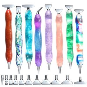 Stitch Metal en acier inoxydable Tif résine Diamond Painting Art Club Sticky Drit Dot Pen stylet Kits Set Tool Cax pour 5D DIY GEM Nail Art