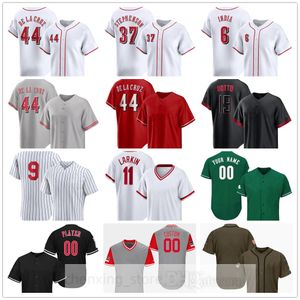 Cousue 2024 Jerseys de baseball 30 Ken Griffey Jr. 11 Barry Larkin 8 Joe Morgan 5 Johnny Banc 14 Pete Rose 19 Joey Votto 21 Hunter Greene 41 Andrew Abbott 70 Tejay Antone