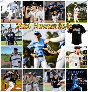 Cosido 2024 UCF Knights Jersey de béisbol para hombre 29 Pablo Ruiz 31 Dominic Castellano 33 Cylis Cox 11 Julian Balzer Ryan Taylor Riley Wash Nick Romano Jerseys de la UCF