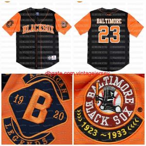 Béisbol cosido Big Boy BLACK SOX Custom NLBM Negro Leagues Baseball Jersey Stiched Nombre Número