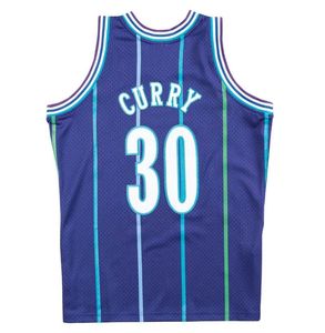 Camisetas de baloncesto cosidas Dell Curry 1993-94 malla Hardwoods camiseta retro clásica Hombres Mujeres Jóvenes S-6XL