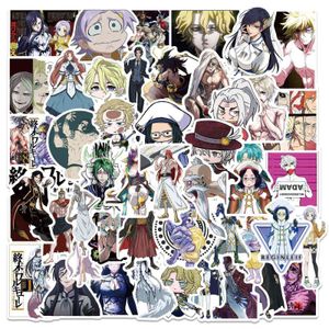 Stks/pak por Record 10/50 Ragnarok, pegatinas de dibujos animados de Anime japonés para monopatín, ordenador, portátil, pegatina de coche, coche de juguete para niños