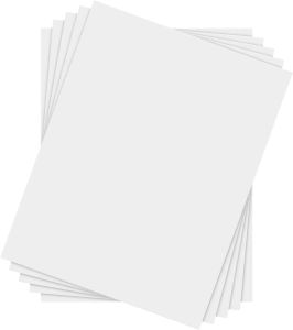 Stock 10 Hojas Tamaño A5 Espesor de 2 mm Kraft Paper Paper Cardstock Cardstock White White para el respaldo del marco de fotos de álbumes de recortes