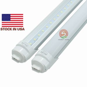 Tube LED Super lumineux 45W 5000Lm R17d 8Ft T8, ampoules blanches pures 8 pieds, 5000K-5300K, lot de 25 pièces, livraison gratuite