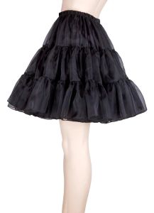 Stock jupe courte en Tulle noir sous-jupe Crinoline Rockabilly jupon de mariage femme adulte Tutu demi-slip accessoire CPA261