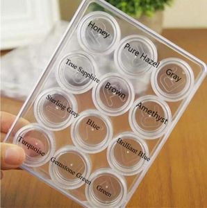 Stock Coloreful Contacts Cases Fresh Pur Hazel Lentes de Contacto Boxes1420781