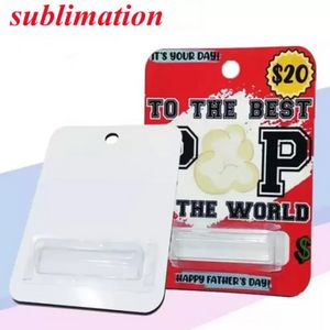 Stock Sublimation Blank MDF Sac d'argent en bois Sac de carte PVC Cash Card Cover Holder Transfert de chaleur Impression DIY Cadeaux FY2962 tt1207