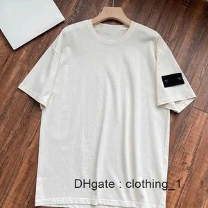 T-shirts pour hommes en pierre Nouvelle design Island Wholesale Fashion Men Heavy Cotton Soild Mens Clothing Short Sleeves D7we