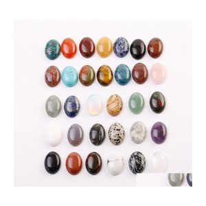 Venta al por mayor de piedra 18Mm x 25Mm de alta calidad Natural Oval Teardrop Beads Diy Jewelry Making Ring 10 D3 Drop Delivery Dh3Fj