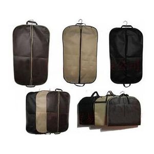 Bolsas de almacenamiento 1 unid traje cubierta de polvo portátil viaje negocio plegable colgante bolsa de ropa para el hogar ropa protectora accesorios