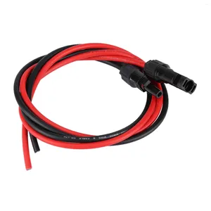 Sacs de rangement 2,5 mm paire de connecteurs mâles femelles de fil de câble PV de panneau solaire rouge noir