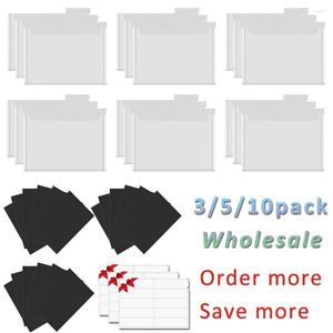 Sacs de rangement 3/5/10 paquets en gros enveloppes en plastique/feuilles magnétiques fortes double face pour matrices de découpe timbre clair organisé