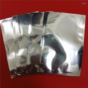 Bolsas de almacenamiento 30 40cm 50 Unids/lote Bolsas de vacío de papel de aluminio plateado superior abierto Bolsa de embalaje de plástico con sellado térmico Alimentos Mylar
