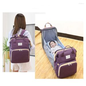 Sacs de rangement bébé fournitures sac étanche momie avec lit sortant maternité sac à main mamans sac à dos polyvalent organisateur de voyage