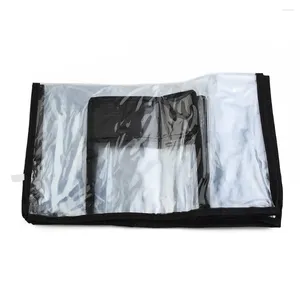 Sacs de rangement Black Transparent Partement de bagages Couvercle de protection imperméable Épreuve de poussière Multi-Taille anti -cratte résistante à l'usure
