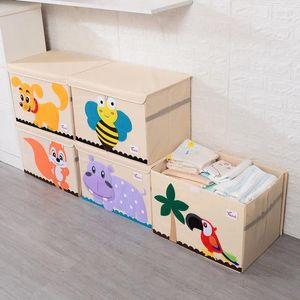 Bolsas de almacenamiento tela para niños contenedores de juguetes plegables caja de cubo de tela oxford para la habitación de los niños organizador ordenado con regalos para niños tapa