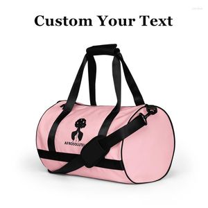 Sacs de rangement Personnaliser Weekender Femme Afrosolutely Pink Duffle Bag Baby Shower Gift Welcome Mommy For
