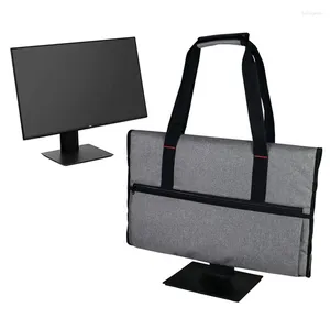 Sacs de rangement Moniteur d'ordinateur de bureau Sac de transport Multi-poche Couvre à poussière Business de voyage Businet Handsbag 72x54cm