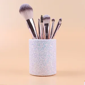 Sacs de rangement Fashion Femmes Sparkling Makeup Brush Bodet Cosmetic Pigle Repstick Container Box Box Pen Crayer Vase