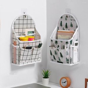 Sacs de rangement sac pliable porte de porte accrochée Organisateur de coton Cotton de grande capacité avec des fournitures de maison de cintre