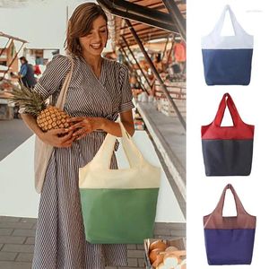 Sacs de rangement sac d'épicerie pliable grande capacité non tissé boîtier de voyage femmes shopping hands sac à main réutilisable sac durable