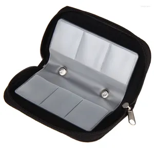 Sacs de rangement Micro SD XD Card Case Protecteur Portefeuille Noir 22 SDHC MMC CF Mémoire Pochette à glissière