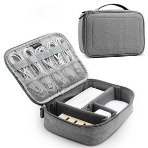 Sacs de rangement Multifonction Digital Gadget Bag Accessoires électroniques de voyage Pochette organisateur pour HDD Câble de données USB Power Bank Box