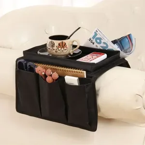 Storage Bags Organizer Remote Control Holder Bag On TV Sofa Corrimao Braco Resto 6 Pockets Handrail Couch Armrest Arm Rest