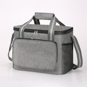 Bolsas de almacenamiento Bolsa de almuerzo térmica portátil para mujeres Hombres Oxford Tela Comida Picnic Cajas refrigeradoras Tote aislado Container2682