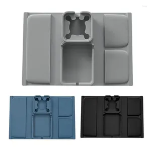 Sacs de rangement Silicone Couch Bray Tray Anti-téléchaulgie et Organisateur antidérapant Organisateur de tasse Téléphone télévisé Téléphone Remote pour les bureaux de la salle de voiture ELS