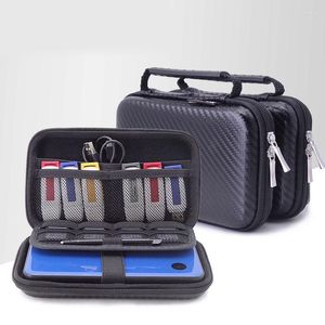 Sacs de rangement Sac de câble de voyage Données multi-fonctions de protection hôte Boîte de protection Gadget USB Casque Black Portable Tool