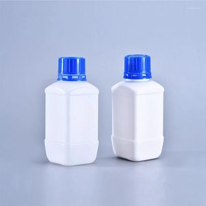 Botellas de almacenamiento, 10 Uds., 100ML, botella cuadrada de grado alimenticio, contenedor vacío de HDPE a prueba de fugas para líquido reactivo recargable
