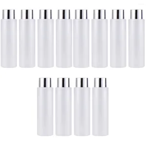 Bouteilles de stockage 12 Pcs 200ml Bouteille de Toner en Plastique Vide Rechargeable PET Distributeur Conteneur Pot Pot pour Lotions Emollient Eau Gel Douche