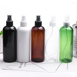 Bouteilles de rangement 20pcs 300 ml vide Black Pet Bottle Cosmetics Packaging Makeup Container With Mist Spray Pump Perfume Dispensver Wholesale