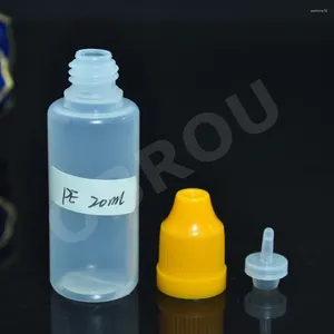 Bouteilles de rangement 2200pcs / lot 10 ml en plastique vide Plastic comprimable Dispense de liquide d'œil d'oeil pour bouteille PE