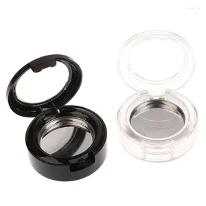 Bouteilles de stockage 26mm petite boîte ronde avec casserole en aluminium bricolage couleur unique fard à paupières étui de remplacement distributeur cosmétique rechargeable