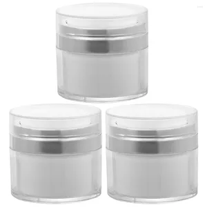 Bouteilles de stockage 3 pièces hydratant pour le visage contenants pour les lèvres échantillon porte-boîte maquillage comme bouteille vide