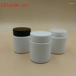 Bouteilles de rangement 50 g / ml de plastique blanc pots vides bouteille en gros originaux de la crème cosmétique lucifugale rechargeable conteneurs d'échantillon de crème