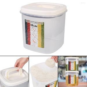 Bouteilles de stockage 5KG, boîte de magasin de nourriture pour animaux de compagnie, résistante aux insectes et à l'humidité, pot scellé, seau de riz, céréales de cuisine