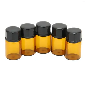 Bouteilles de stockage 5 pièces 2ml Mini verre parfum séparément petit flacon d'échantillon emballage cosmétique flacons de bouteille liquide