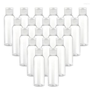 Bouteilles de stockage 5 pièces 5-100 ml en plastique PET couvercle rabattable Lotion en gros clair cosmétique échantillon conteneur Mini voyage remplir flacons bouteille liquide